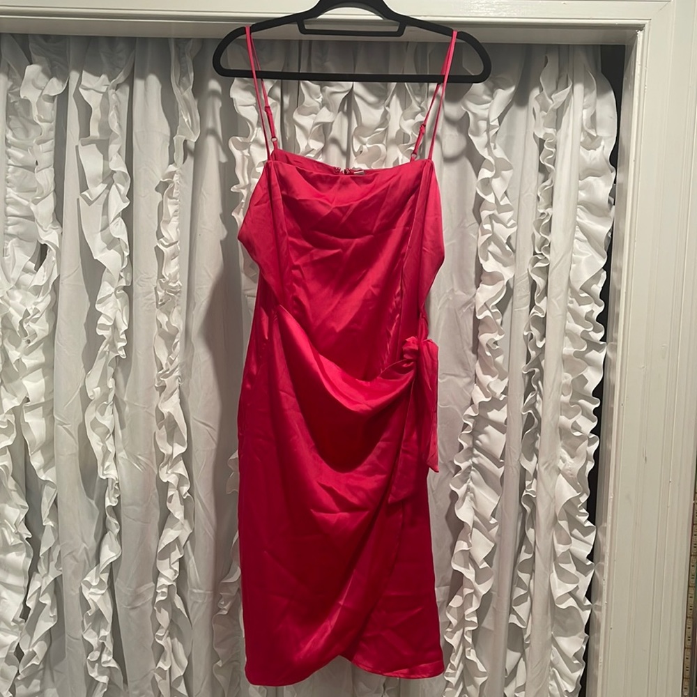 Nwot - Nine West women’s extra large hot pink cocktail dress
